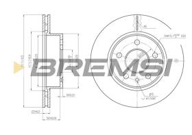 BREMSI CD6860V - B. DISC MERCEDES-BENZ