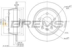 BREMSI CD6861S - B. DISC MERCEDES-BENZ