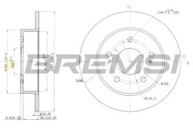 BREMSI CD6863S - B. DISC NISSAN