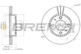 BREMSI CD6867V - B. DISC NISSAN