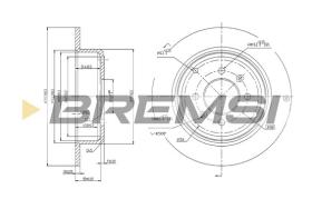BREMSI CD6869S - B. DISC PEUGEOT