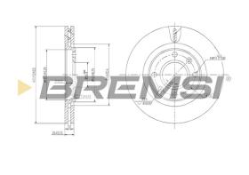 BREMSI CD6870V - B. DISC PEUGEOT