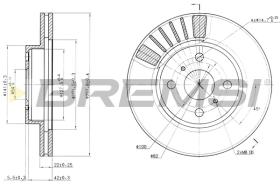 BREMSI CD6881V - B. DISC TOYOTA