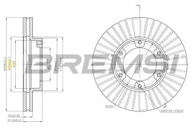 BREMSI CD6882V - B. DISC TOYOTA