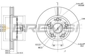BREMSI CD6883V - B. DISC LEXUS