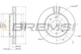 BREMSI CD6885V - B. DISC VOLVO, MITSUBISHI, PROTON, KIA