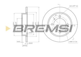BREMSI CD6886S - B. DISC VOLVO, MITSUBISHI, PROTON