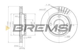 BREMSI CD6887V - B. DISC FORD