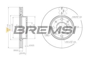 BREMSI CD6888V - B. DISC FIAT