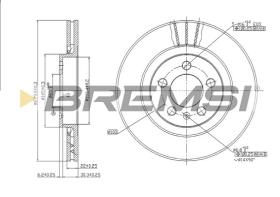 BREMSI CD6928V - B. DISC FORD, VW, AUDI, SEAT, SKODA