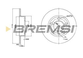 BREMSI CD6929S - B. DISC VW, AUDI, SEAT, SKODA