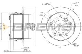 BREMSI CD6931S - B. DISC MERCEDES-BENZ, VW