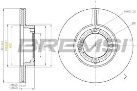 BREMSI CD6941V - B. DISC DAIHATSU