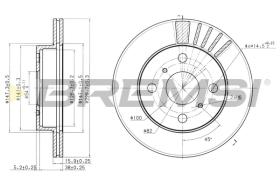 BREMSI CD6948V - B. DISC TOYOTA