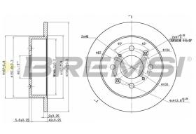 BREMSI CD6950S - B. DISC HONDA