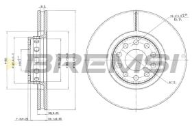 BREMSI CD6954V - B. DISC AUDI