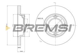 BREMSI CD6968S - B. DISC PIAGGIO, DAIHATSU
