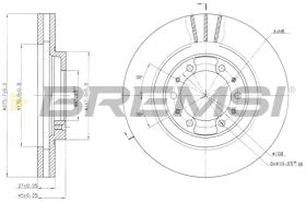 BREMSI CD6974V - B. DISC MITSUBISHI