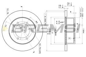 BREMSI CD6976V - B. DISC NISSAN