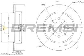 BREMSI CD6988S - B. DISC PROTON, MITSUBISHI