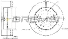 BREMSI CD6993V - B. DISC KIA