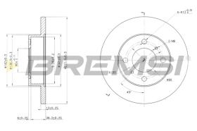 BREMSI CD6998S - B. DISC PROTON, MITSUBISHI