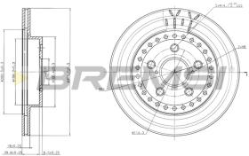 BREMSI CD7009V - B. DISC TOYOTA