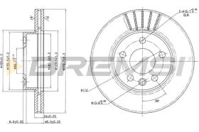 BREMSI CD7010V - B. DISC VW