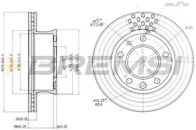 BREMSI CD7013V - B. DISC MERCEDES-BENZ, VW