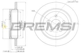 BREMSI CD7026S - B. DISC FORD, DODGE, CHRYSLER