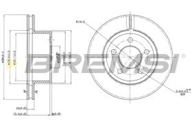 BREMSI CD7027V - B. DISC JEEP