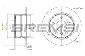 BREMSI CD7028S - B. DISC BMW