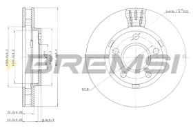 BREMSI CD7030V - B. DISC OPEL, PONTIAC, CADILLAC, BUICK