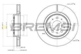 BREMSI CD7031V - B. DISC VOLVO