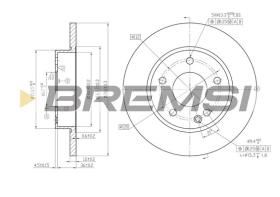 BREMSI CD7034S - B. DISC MERCEDES-BENZ