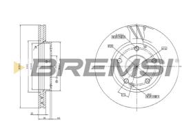 BREMSI CD7035V - B. DISC MERCEDES-BENZ