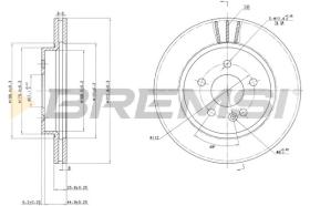 BREMSI CD7036V - B. DISC MERCEDES-BENZ