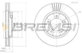 BREMSI CD7039V - B. DISC TOYOTA