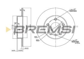 BREMSI CD7044S - B. DISC OPEL, VAUXHALL, CHEVROLET