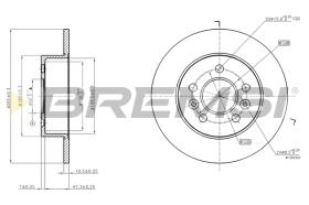 BREMSI CD7056S - B. DISC RENAULT