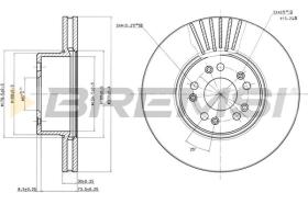 BREMSI CD7061V - B. DISC MERCEDES-BENZ