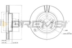 BREMSI CD7064V - B. DISC TOYOTA