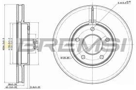 BREMSI CD7069V - B. DISC DAIMLER, JAGUAR