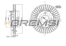 BREMSI CD7072V - B. DISC FORD, MAZDA