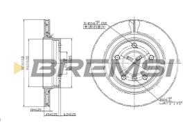 BREMSI CD7073V - B. DISC BMW