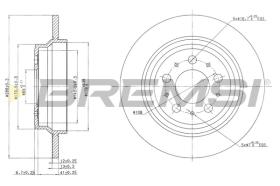 BREMSI CD7079S - B. DISC VOLVO