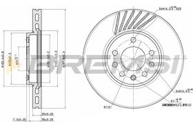BREMSI CD7082V - B. DISC OPEL, SAAB, CHEVROLET, LOTUS