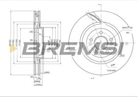 BREMSI CD7085V - B. DISC MERCEDES-BENZ