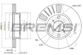 BREMSI CD7094V - B. DISC TOYOTA
