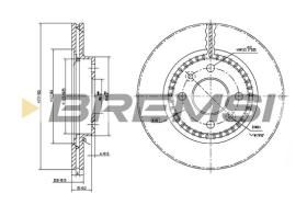 BREMSI CD7096V - B. DISC RENAULT, NISSAN, DACIA, LADA